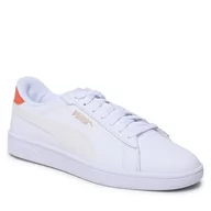 Półbuty męskie - Sneakersy Puma Smash 3.0 L 390987 06 Puma White/Vapor Gray/Pepper - miniaturka - grafika 1