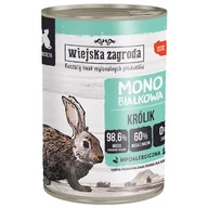 Mokra karma dla kotów - WIEJSKA ZAGRODA MOKRA KOT MONO KRÓLIK 400G - miniaturka - grafika 1