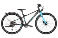 Rowery - S''cool s''cool XXlite EVO Disc 27,5 9-S Dzieci, black/cyan 36cm (27.5") 2020 Rowery dla dzieci i młodzieży 8305 - miniaturka - grafika 1