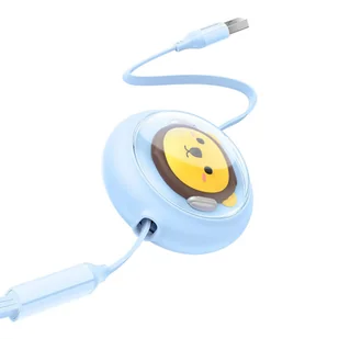 Kabel ładowania 3w1 Baseus USB do USB-C, USB-M, Lightning 3,5A, 1,1m (niebieski) - Kable - miniaturka - grafika 4
