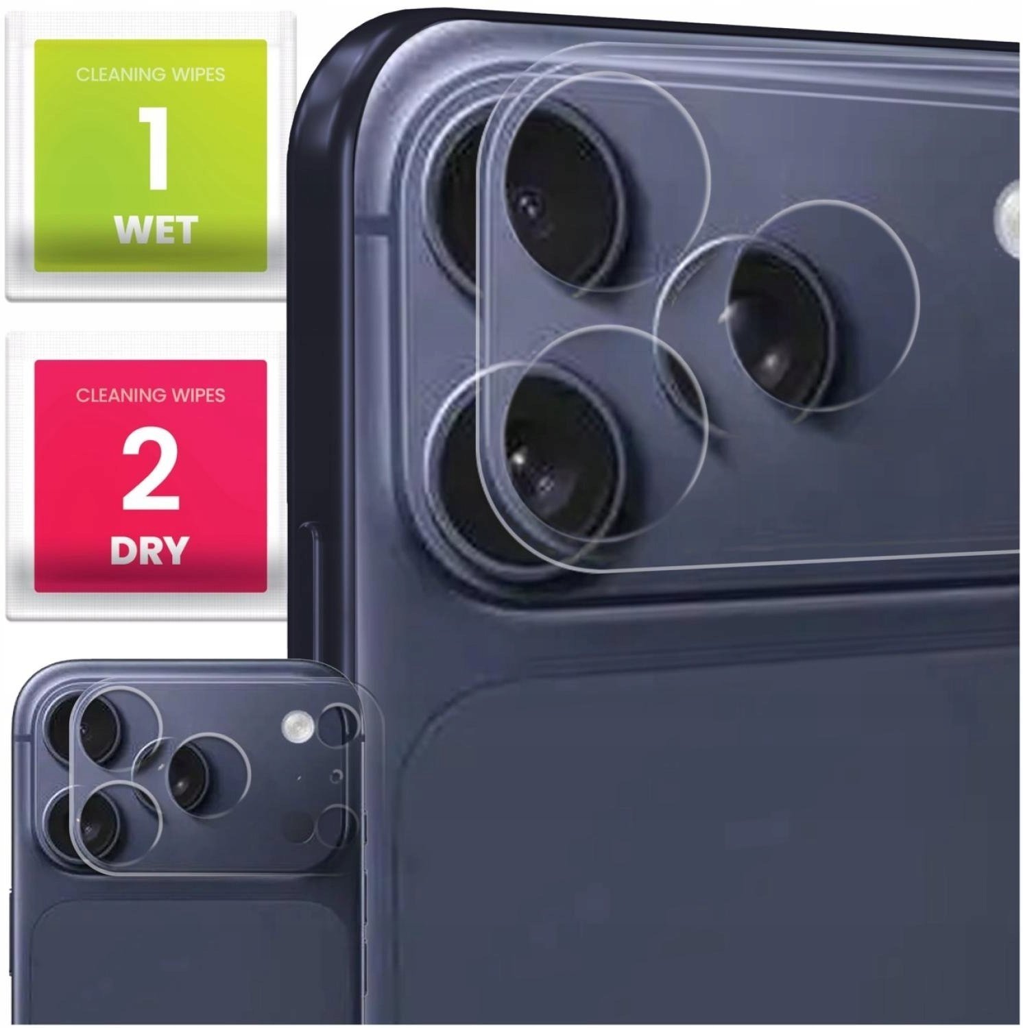 Szkło Hartowane Na Aparat Do Apple iPhone 17 Pro Max Ochronne, Kamera, 9H