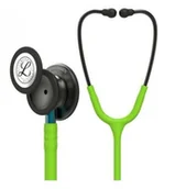 Urządzenia medyczne - Stetoskop Littmann Classic III 5875 Stetoskop internistyczny Smoke, przewód limonkowy, lira smoke trzonek niebieski - miniaturka - grafika 1