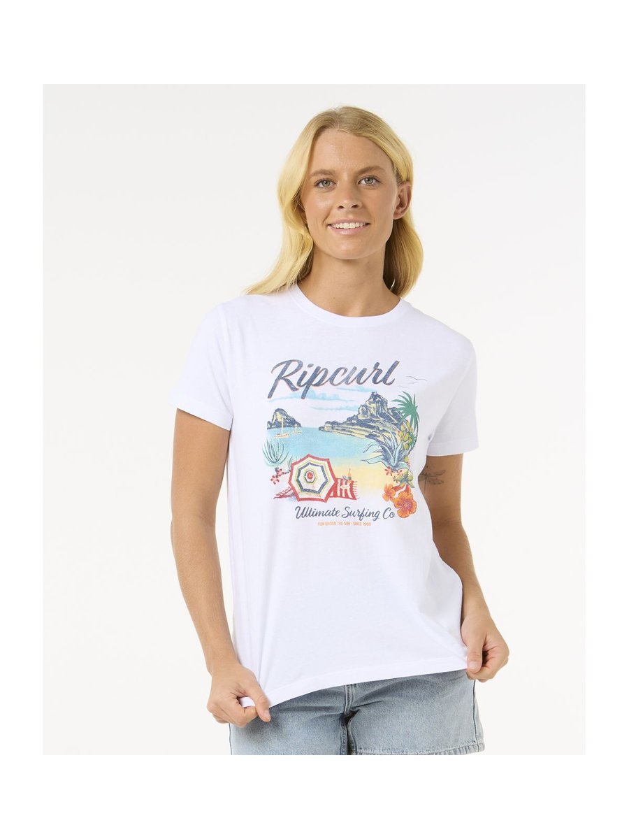 Koszulka RIP CURL Crystal Standard Tee biały S