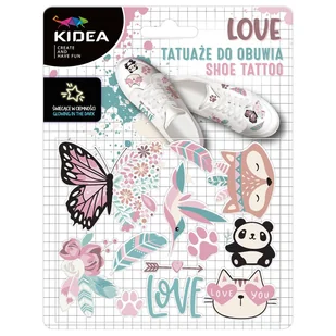 Tatuaże do obuwia świecące w ciemności Love Kidea Derform - zabawka - Zabawki kreatywne - miniaturka - grafika 1