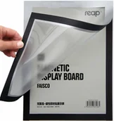 Tablice i flipcharty - Ramka magnetyczna, samoprzylepna A5 (srebrna) - miniaturka - grafika 1