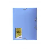 Artykuły biurowe - Penmate Teczka z gumką A4 PP-101 niebieska - miniaturka - grafika 1