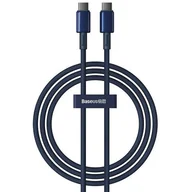Kable - Kabel 100W 5A 1m USB-C - USB-C Baseus Tungsten Glod niebieski - miniaturka - grafika 1