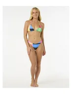 Stroje kąpielowe - Stanik kąpielowy RIP CURL Las Dalias Sliding Tri turkusowy M - miniaturka - grafika 1