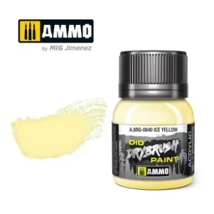Ammo: DIO Drybrush - Ice Yellow 40 ml - Akcesoria i części modelarskie - miniaturka - grafika 1