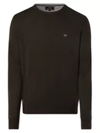 Swetry męskie - Fynch-Hatton - Męski sweter z mieszanki wełny merino i kaszmiru, zielony - miniaturka - grafika 1