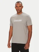 Koszulki męskie - Calvin Klein T-Shirt Outline Tape Graphic LV04RC852G Szary Regular Fit - miniaturka - grafika 1