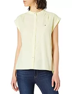 Koszule damskie - Tommy Hilfiger Damska koszula Oxford Relaxed Ns, Matowa cytryna, 60 - miniaturka - grafika 1