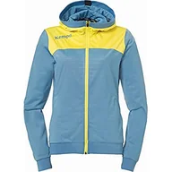 Kurtki damskie - Kempa Damska kurtka EMOTION 2.0 bluza z kapturem WOMEN kurtka, dove niebieski/limonkowy, XXL - miniaturka - grafika 1