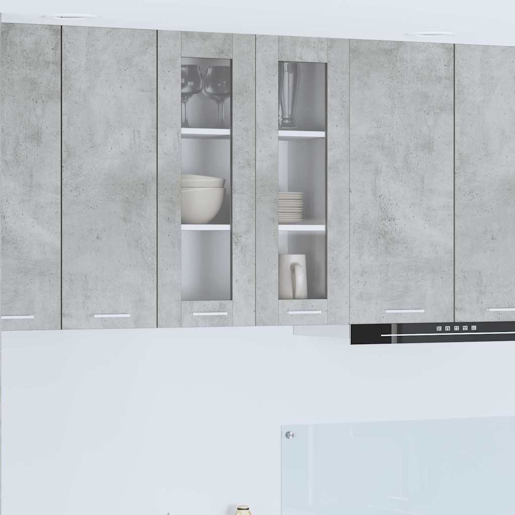 vidaXL vidaXL Szafka wisząca z przechowywaniem Betonowy szary 60 x 31 x 80 cm