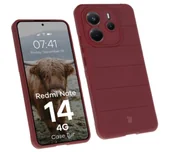 Etui i futerały do telefonów - Bizon Pancerne etui Case Tur do Xiaomi Redmi Note 14 4G, burgundowe - miniaturka - grafika 1