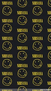 PODKŁADKA POD MYSZ Nadruk 22x18 cm Nirvana Smiley Kurt Cobain ROCK Prezent - Podkładki pod mysz - miniaturka - grafika 1
