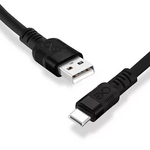 Kabel USBA-USBC eXc WHIPPY Pro 0.9m czarny - Kable USB - miniaturka - grafika 1