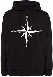 Bluza męska nadruk Róża Wiatrów KOMPAS r.3XL - Bluzy męskie - miniaturka - grafika 1