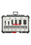 Akcesoria do elektronarzędzi - Bosch Powertools powertools cutter set 6 pcs Straight 1/4 shank 2607017467 - miniaturka - grafika 1