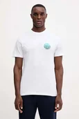 Koszulki męskie - Rip Curl t-shirt PASSAGE męski kolor biały z nadrukiem 0JIMTE - miniaturka - grafika 1