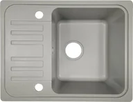 Zlewozmywaki - Zlewozmywak Aquamarin granitowy z ociekaczem, szary, 32 x 19 x 39 cm - miniaturka - grafika 1