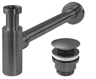 Rea Syfon umywalkowy Rea z korkiem klik-klak Rea Tytan - Syfony Rea Syfon umywalkowy Rea z korkiem klik-klak Rea Tytan - Syfony - miniaturka - grafika 1