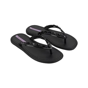 Ipanema Klapki damskie MEU SOL AD, czarne/fioletowe, 38 EU, Black Lilac, 38 EU - Klapki i japonki damskie - miniaturka - grafika 1