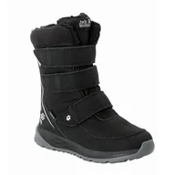 Buty dla dziewczynek - Buty zimowe dla dzieci Jack Wolfskin POLAR BOOT TEXAPORE HIGH VC K black / grey - 30 - miniaturka - grafika 1