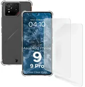 Etui i futerały do telefonów - Bizon Elastyczne etui + 2x folia na ekran Case Clear Pack do Asus ROG Phone 9 / 9 Pro - miniaturka - grafika 1