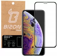 Szkła hartowane na telefon - Bizon Szkło hartowane Bizon Glass Edge do iPhone 12 / 12 Pro, czarne 5903896180915 - miniaturka - grafika 1