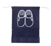 Pokrowce na ubrania - Worek na buty 43x31 granatowy z włókniny - miniaturka - grafika 1