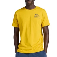 Koszulki męskie - Koszulka męska NB MT53962BQG LEFT CHEST SHOE SKETCH T-S Żółta - miniaturka - grafika 1