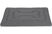 Legowiska dla psów - Legowisko materac dla psa Welsti ciemny szary gładki kość M 70x50 antypoślizgowy - miniaturka - grafika 1