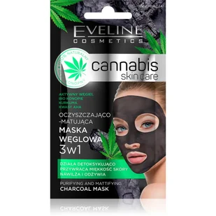 Eveline Cannabis Skin Care Maska węglowa 3w1 7 ml SO_107521 - Maseczki do twarzy - miniaturka - grafika 1