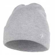 Czapki męskie - Czapka Męska Zimowa Ocieplana Polarem Klasyczna Gruba Prosta Moraj Grey - miniaturka - grafika 1