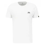 Odzież taktyczna i umundurowanie - Koszulka Alpha Industries Small Logo Basic 188505 09 - Biała RATY 0% | PayPo | GRATIS WYSYŁKA | ZWROT DO 100 DNI - miniaturka - grafika 1