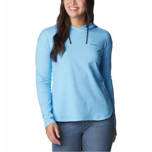 Damska bluza Columbia Sun Trek EU Hooded Pullover vista blue heather - XS - Bluzy damskie - miniaturka - grafika 1