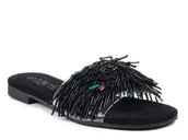 Klapki i japonki damskie - Klapki damskie eleganckie czarne S.Barski 576-39 - miniaturka - grafika 1