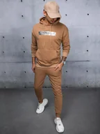 Dresy męskie - Dres męski kamelowy Dstreet AX0696 - miniaturka - grafika 1