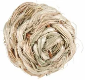 Akcesoria dla gryzoni - Trixie PIŁKA Z TRAWY Z DZWONKIEM 6cm - miniaturka - grafika 1