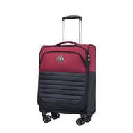 Walizki - Mała Kabinowa Walizka Puccini Malmo Em50710C 3 Czerwono Czarna - miniaturka - grafika 1