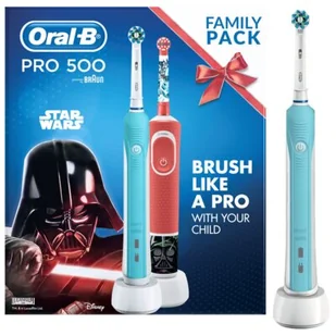 Braun Oral-B Pro 500 + D100K Vitality Star Wars - Szczoteczki do zębów dla dzieci - miniaturka - grafika 1