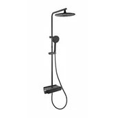 Zestawy prysznicowe - Kolumna prysznicowa czarna Easy Sensea - miniaturka - grafika 1