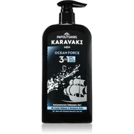 Kosmetyki do kąpieli - PAPOUTSANIS Karavaki Ocean Force oczyszczający żel 3w1 550 ml - miniaturka - grafika 1