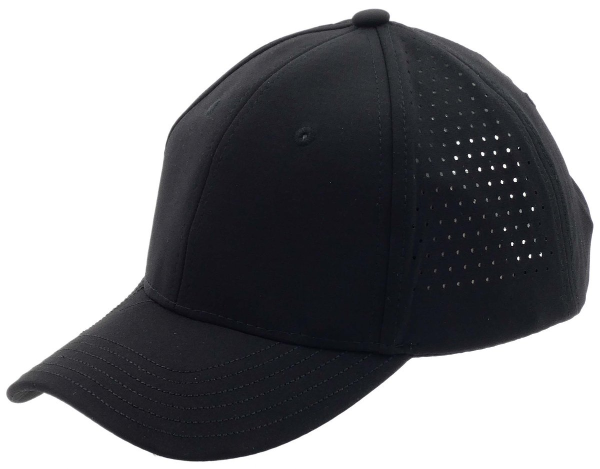 Czapka Z Daszkiem Męska Bejsbolówka Klasyczna Patrolówka Czarna
