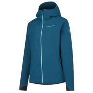 Kurtki i kamizelki sportowe damskie - Kurtka damska La Sportiva Descender Storm Jkt W Rozmiar: L / Kolor: niebieski - miniaturka - grafika 1