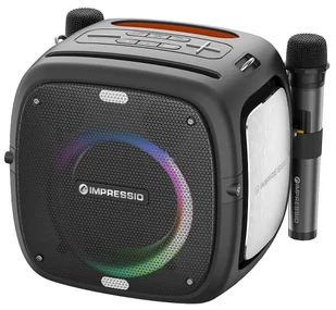 C-Tech Impressio Qubis + 2 mikrofony Czarny - Power audio - miniaturka - grafika 1