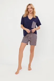Milda piżama damska krótki rękaw, krótkie spodnie - Italian Fashion - Piżamy damskie - miniaturka - grafika 1