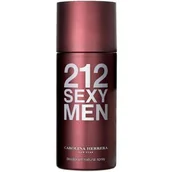 Dezodoranty i antyperspiranty męskie - Carolina Herrera 212 Sexy Men Dezodorant w spray 150ml - miniaturka - grafika 1