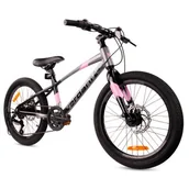 Rowery - Rower dziecięcy SUN BABY Verdant 20 cali dla dziewczynki Grafitowo-różowy - miniaturka - grafika 1